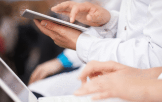 In person lab training with students.