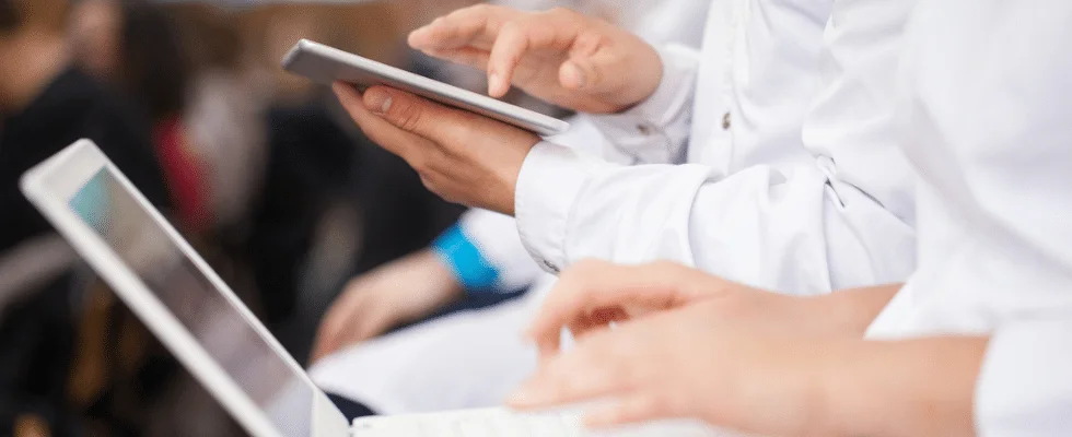 In person lab training with students.