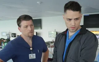 In person lab training with students.