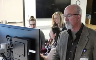 In lab training with latest technology.