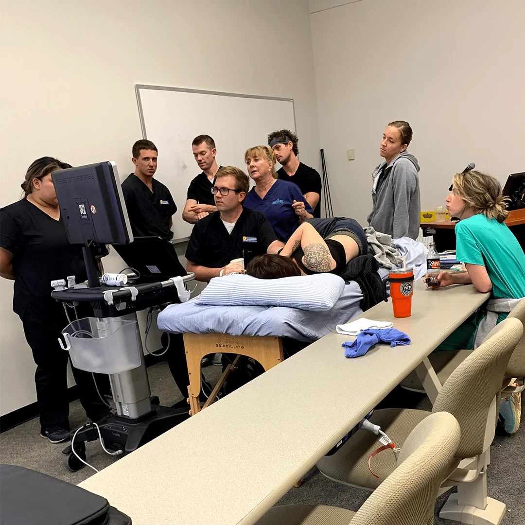 Point-of-Care Ultrasound with Vascular Access on site training.