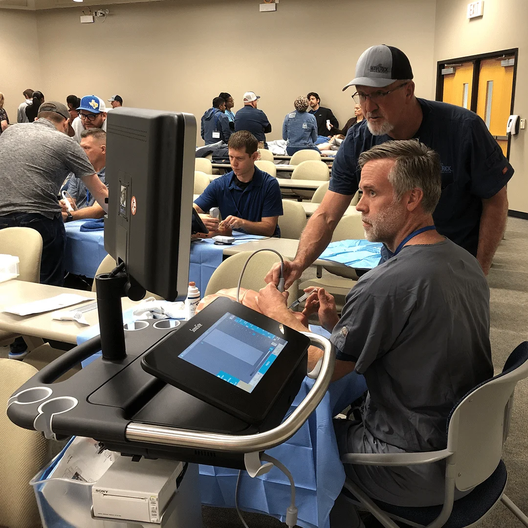 Point-of-Care Ultrasound with Vascular Access on site training.