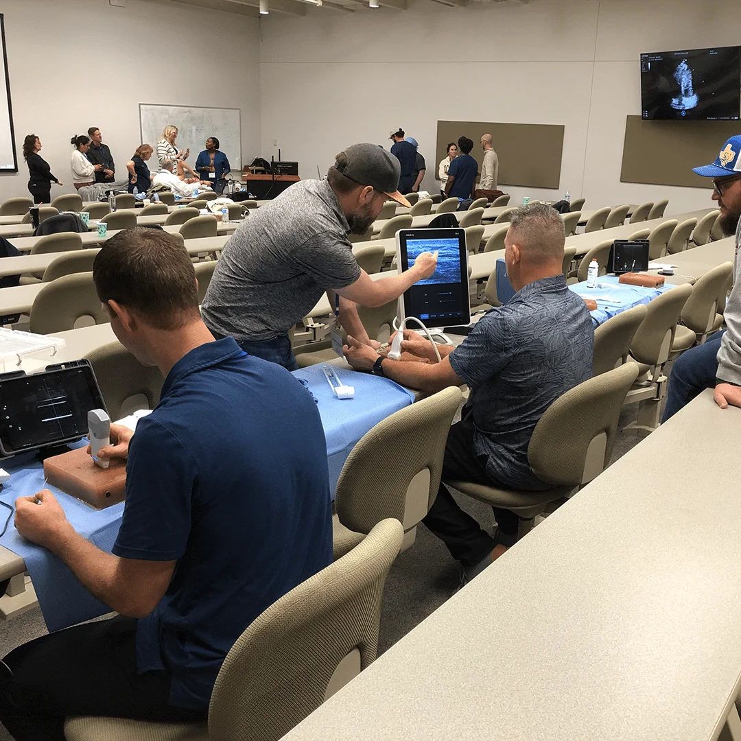 Point-of-Care Ultrasound with Vascular Access on site training.