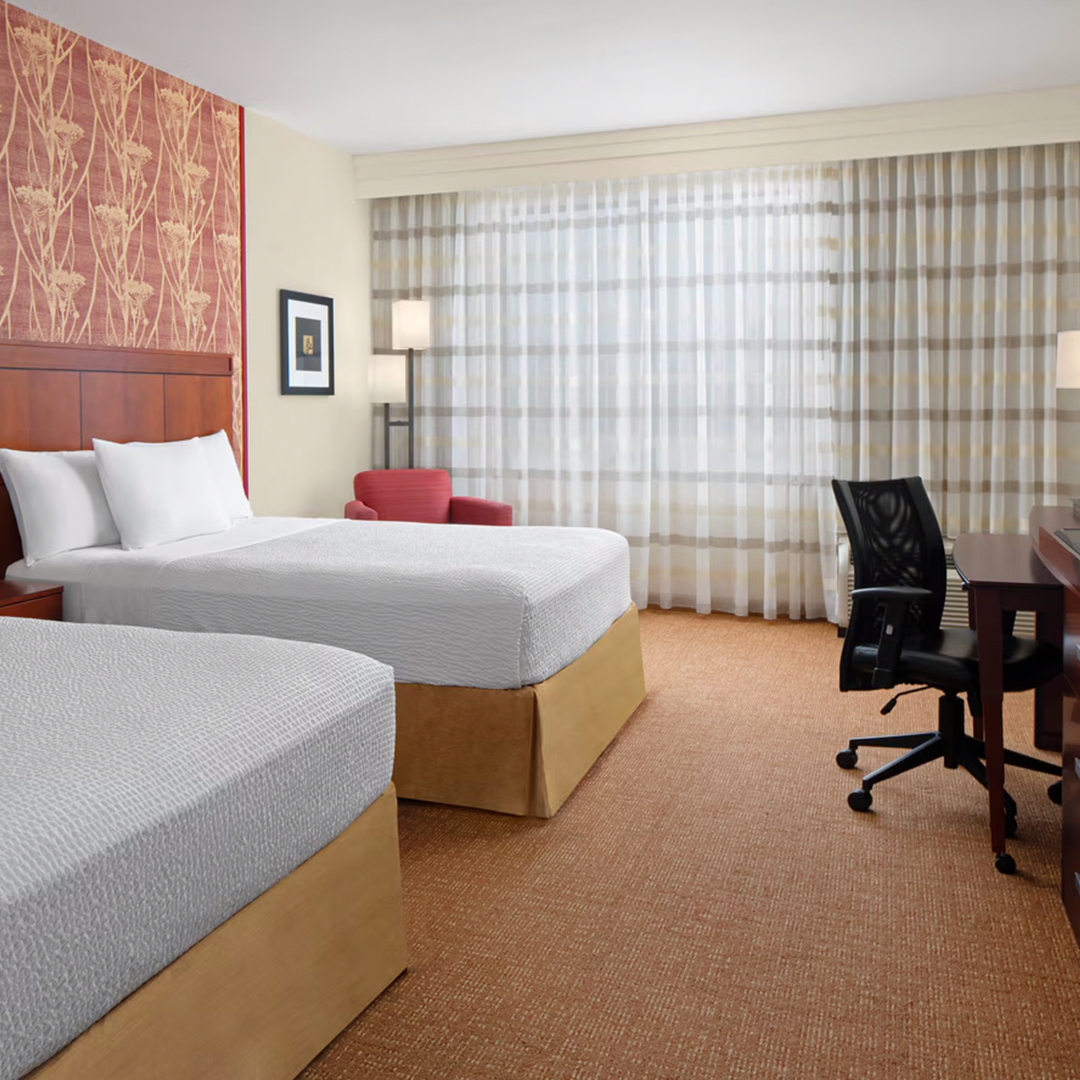 Hotel room example at a hotel you may need to book.