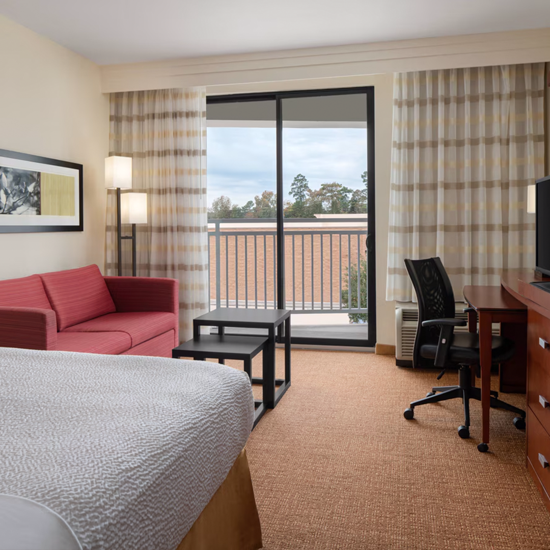 Hotel room example at a hotel you may need to book.