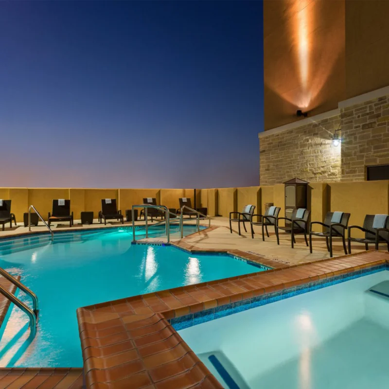 Hotel pool example at a hotel you may need to book.