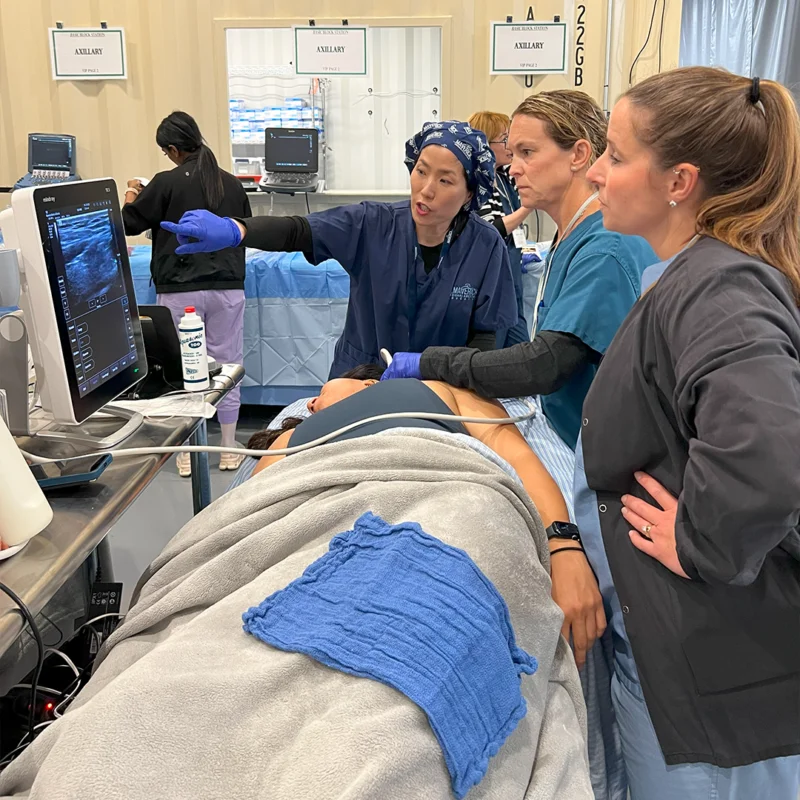 Maverick Medical Mastering Regional Anesthesia Techniques at in location lab.