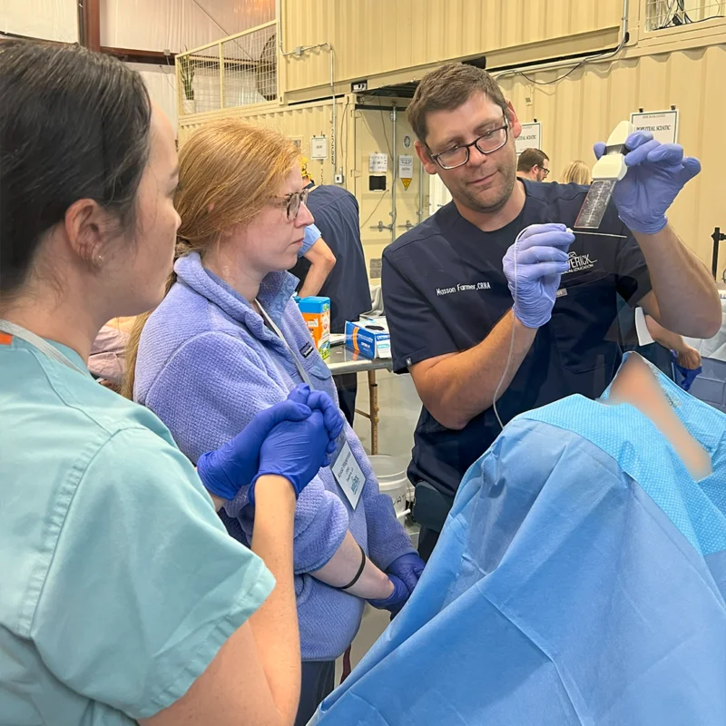 Maverick Medical Mastering Regional Anesthesia Techniques at in location lab.