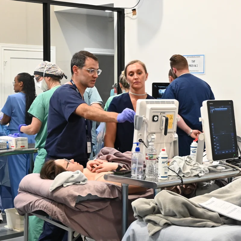 Maverick Medical Mastering Regional Anesthesia Techniques at in location lab.