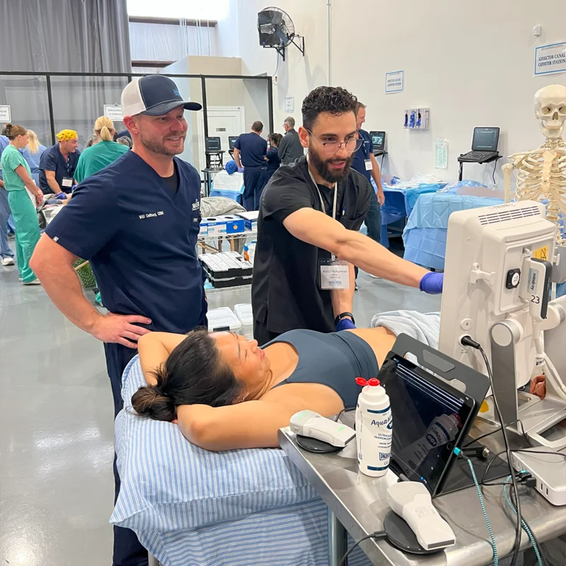 Maverick Medical Mastering Regional Anesthesia Techniques at in location lab.