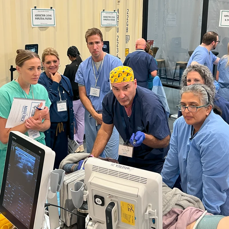 Maverick Medical Mastering Regional Anesthesia Techniques at in location lab.